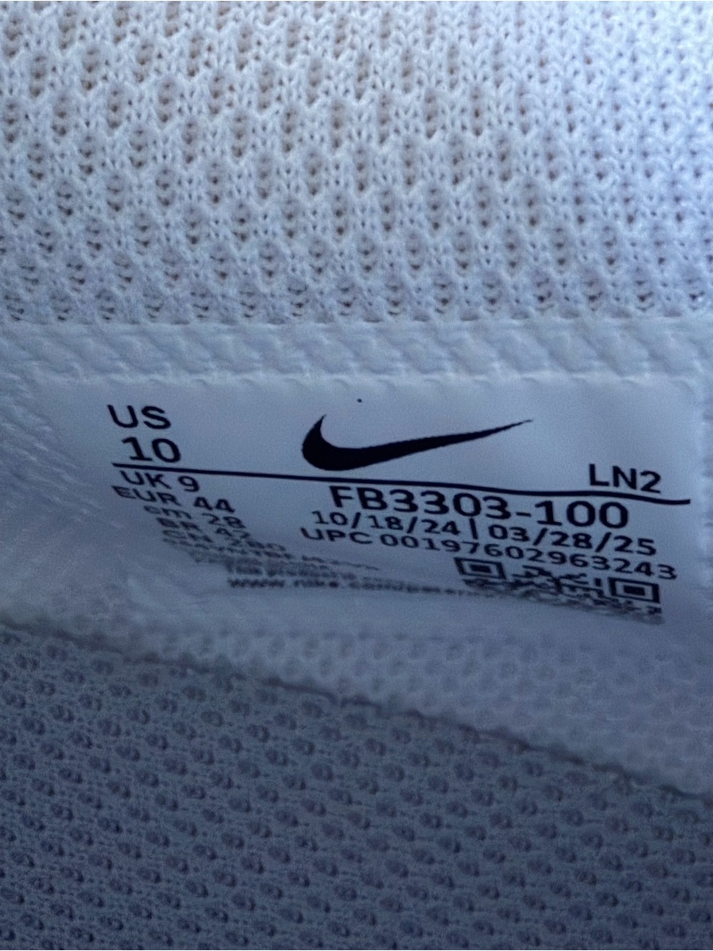 Nike Vapor Speed 3 Football Cleats White Silver Grey Men’s Size 10 FB3303-100 - Picture 8 of 8